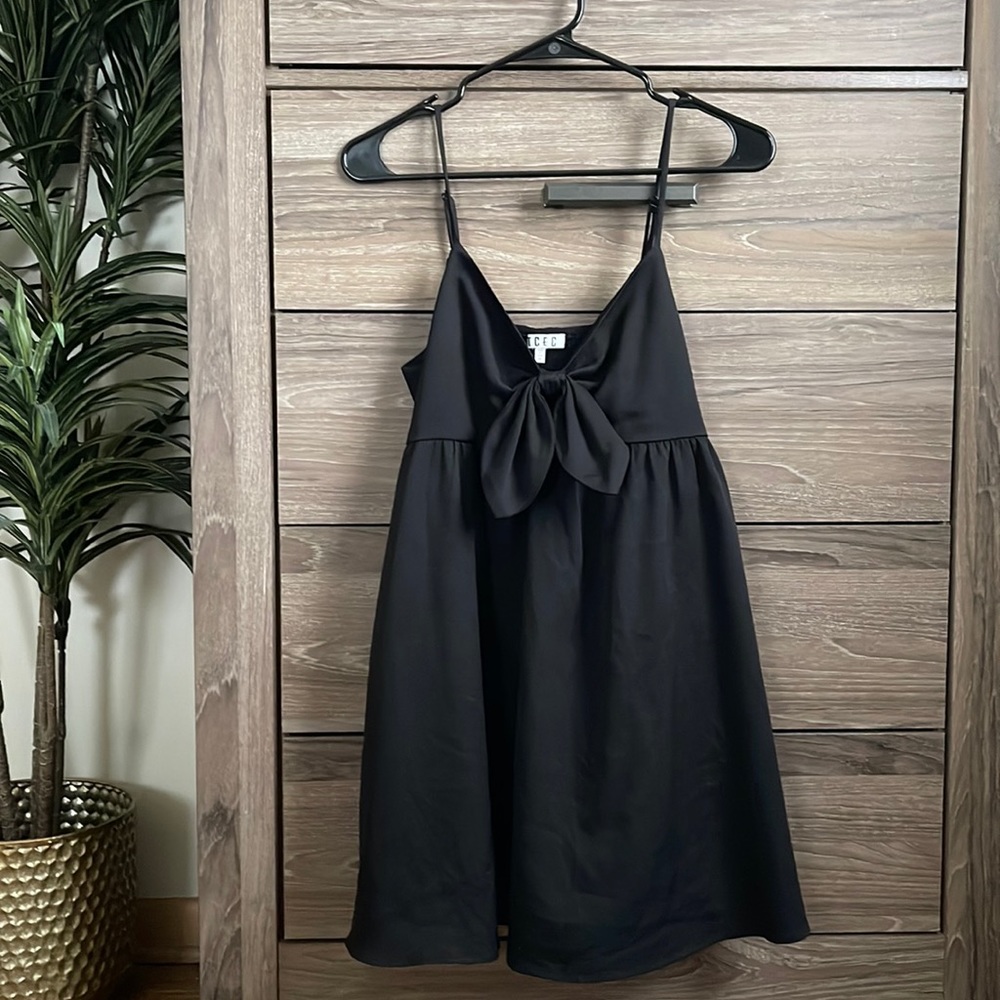 TCEC Black Bow Mini Dress